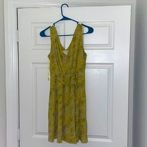 Yellow floral dress